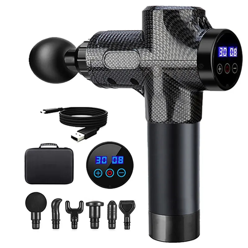 Pistola de Masaje Muscular Portátil