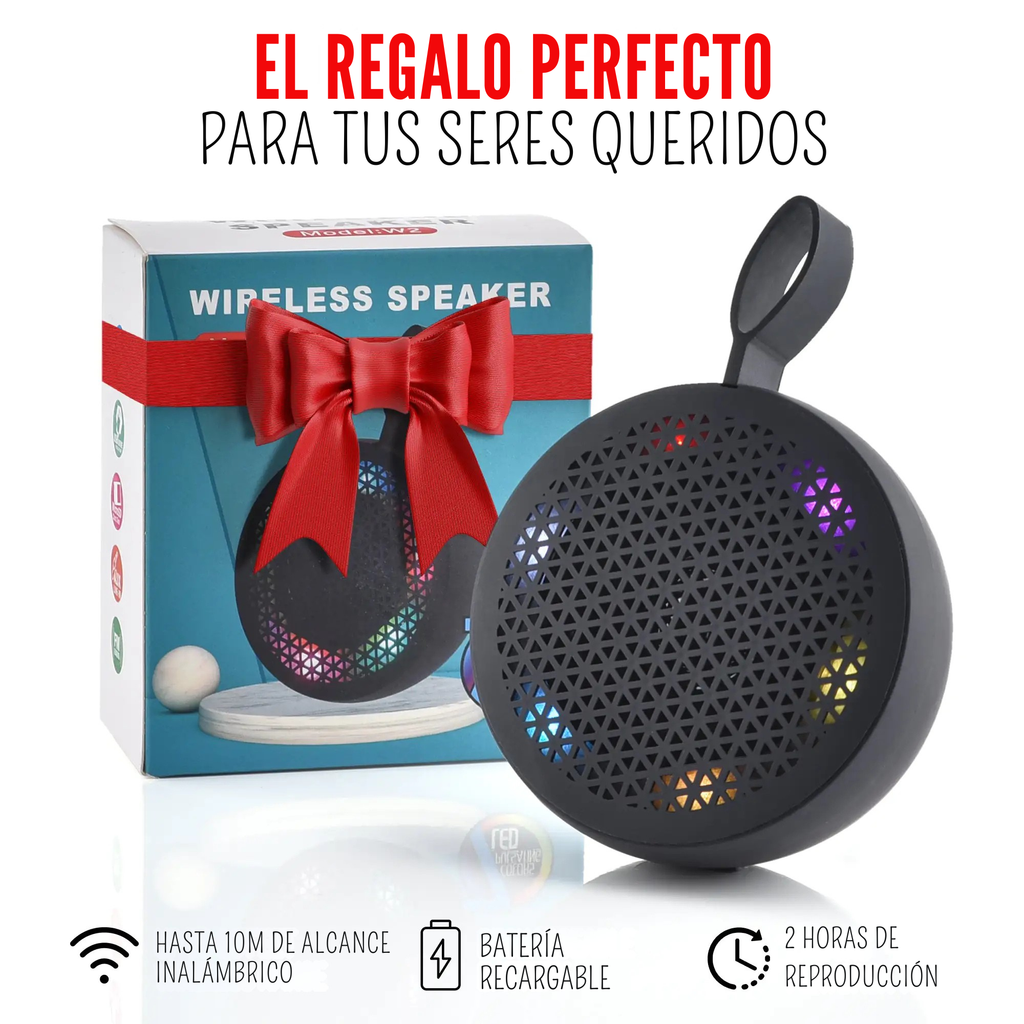 Altavoz Bluetooth Portátil (Resistente al Agua para Ducha)